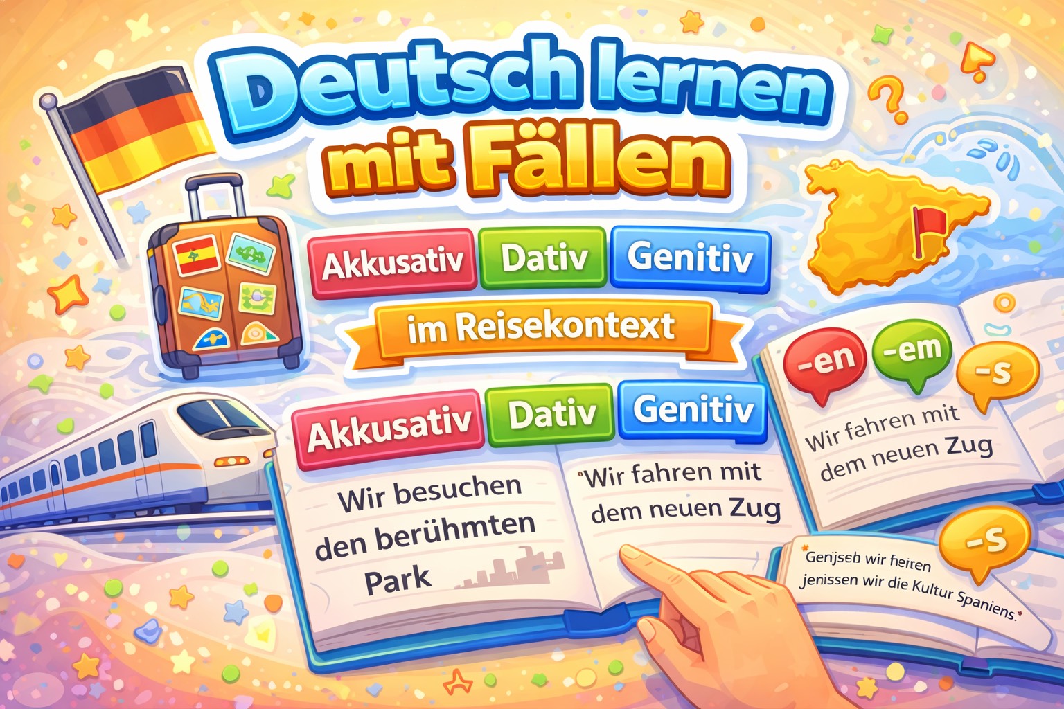 Learn German Cases Easily with Travel-Based Sentence Practice