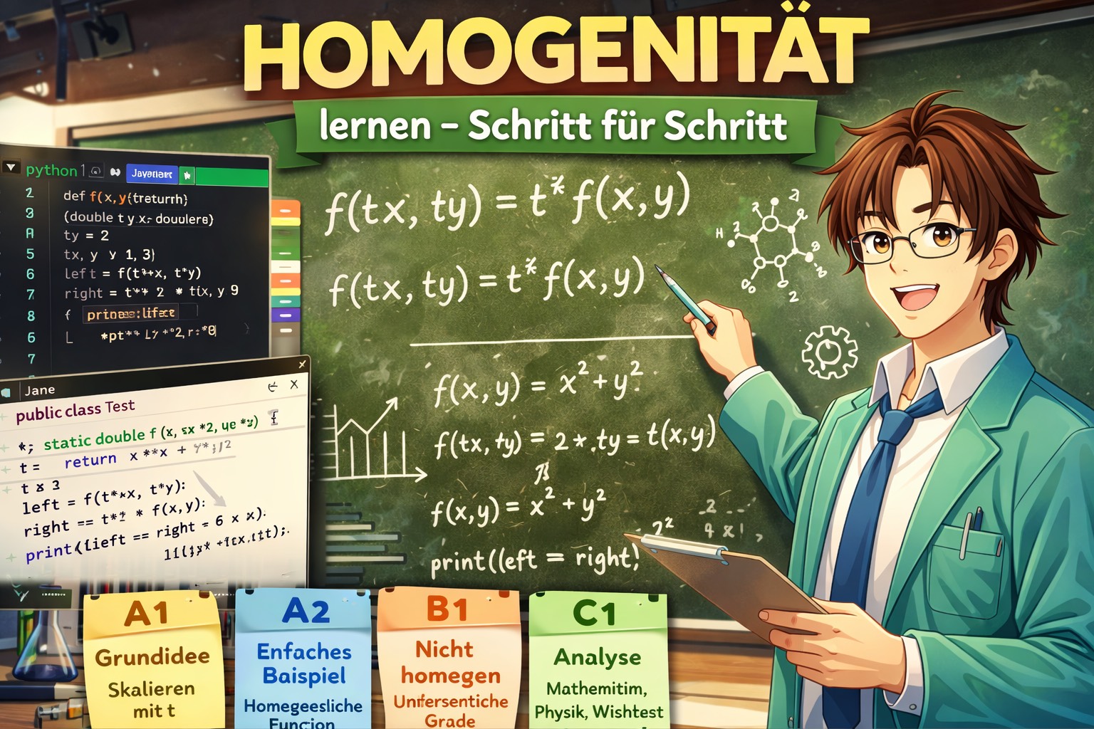 📐 How I Learned Homogeneity Step by Step (with Math, LaTeX, and Code)