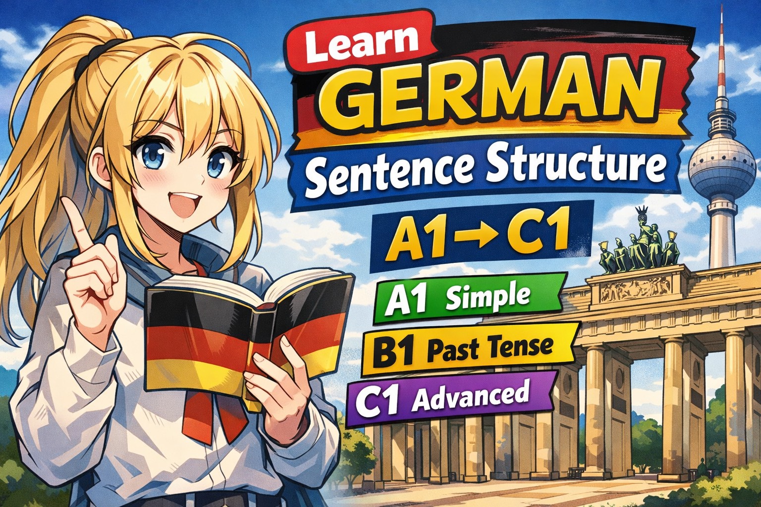 Master German Word Order Step by Step Using One Simple Verb
