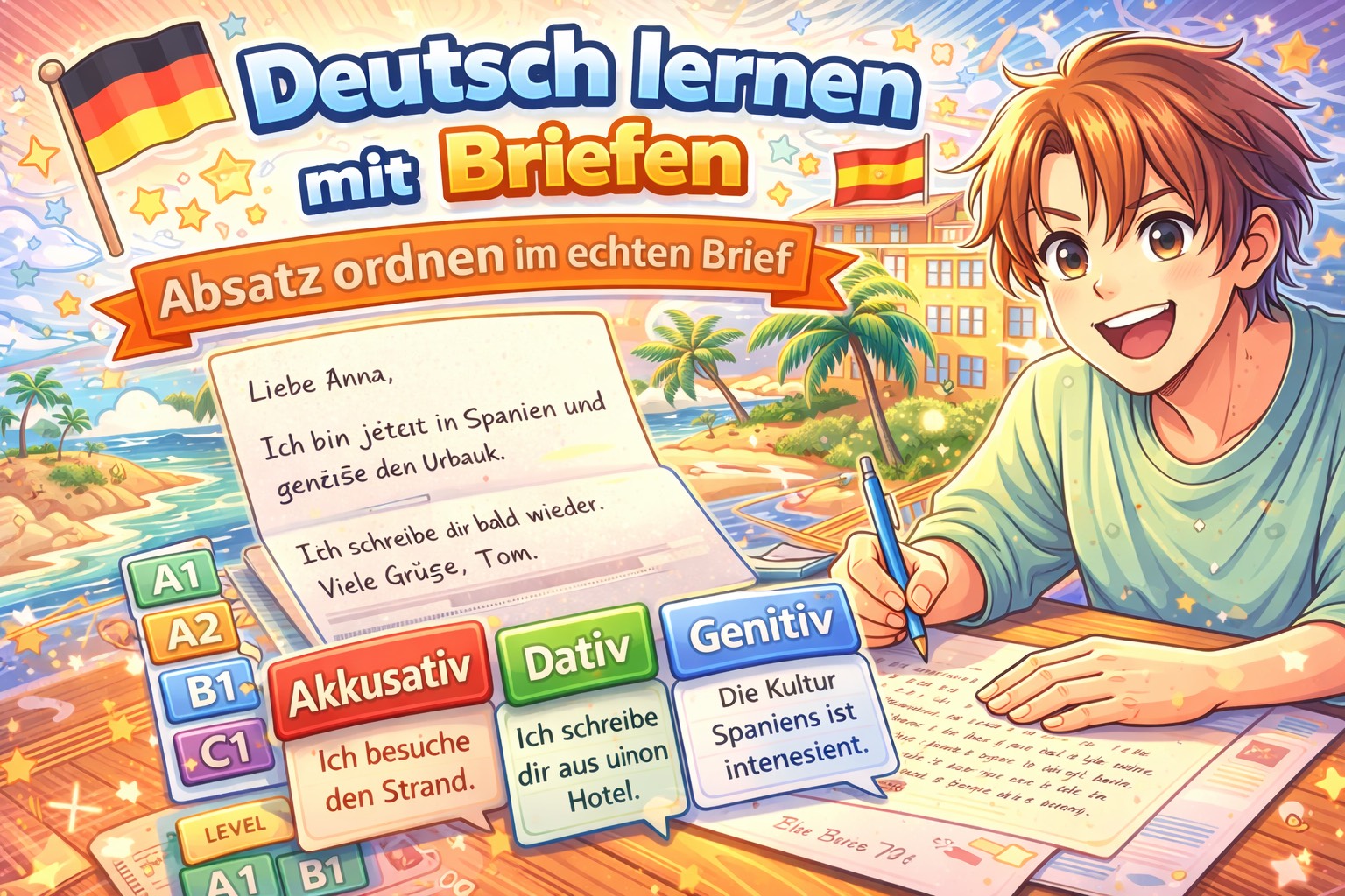 Learn German by Writing Real Letters