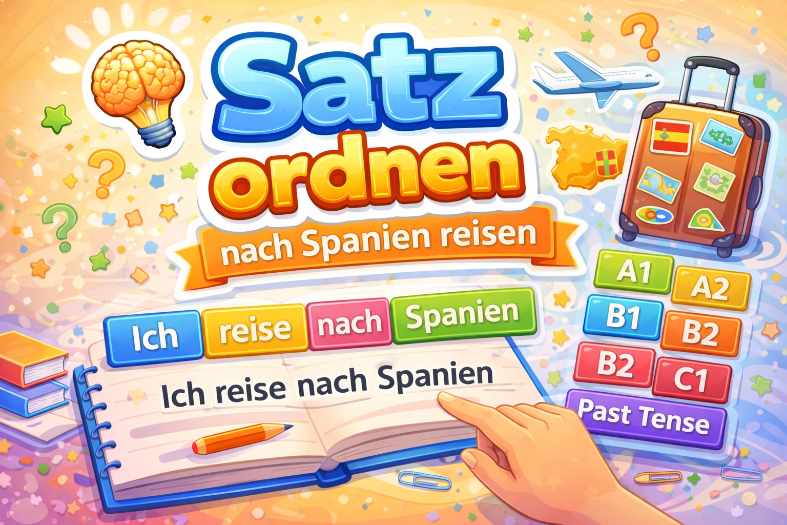 Learn German Easily with “Satz ordnen”