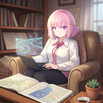 Discussing navigation apps and technology