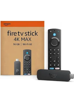 Amazon Fire TV Stick 4K Max streaming device, supports Wi-Fi 6E, Ambient Experience