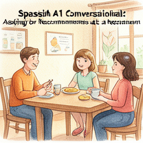 Spanish A1 Conversational: Asking for Recommendations at a Restaurant