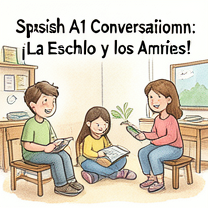 Spanish A1 Conversational: ¡La Escuela y los Amigos!