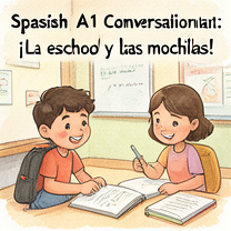 Spanish A1 Conversational: ¡La escuela y las mochilas!