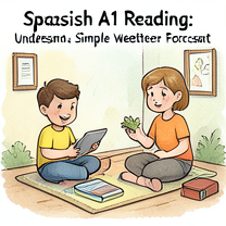 Spanish A1 Reading: Understand a Simple Weather Forecast