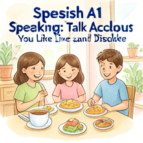 Spanish A1 Speaking: Talk About Foods You Like and Dislike