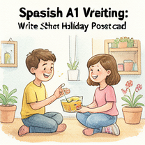 Spanish A1 Writing: Write a Short Holiday Postcard