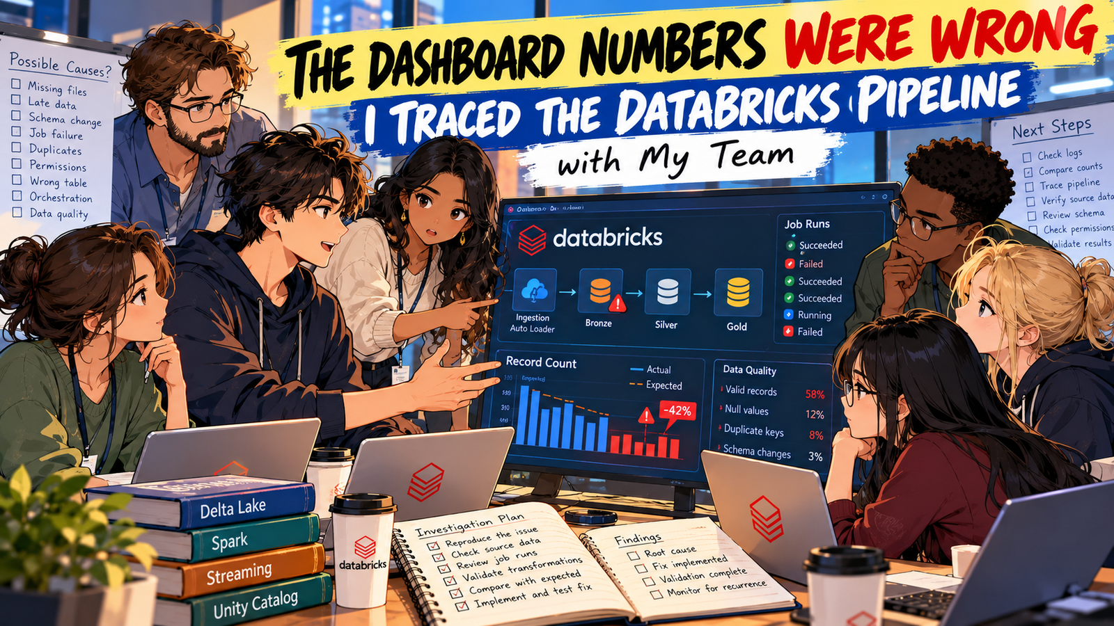🚨 The Dashboard Numbers Were Wrong — I Traced the Databricks Pipeline with My Team