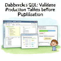 Databricks SQL: Validate Production Tables before Publication