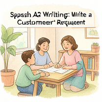 Spanish A2 Writing: Write a Customer Support Request